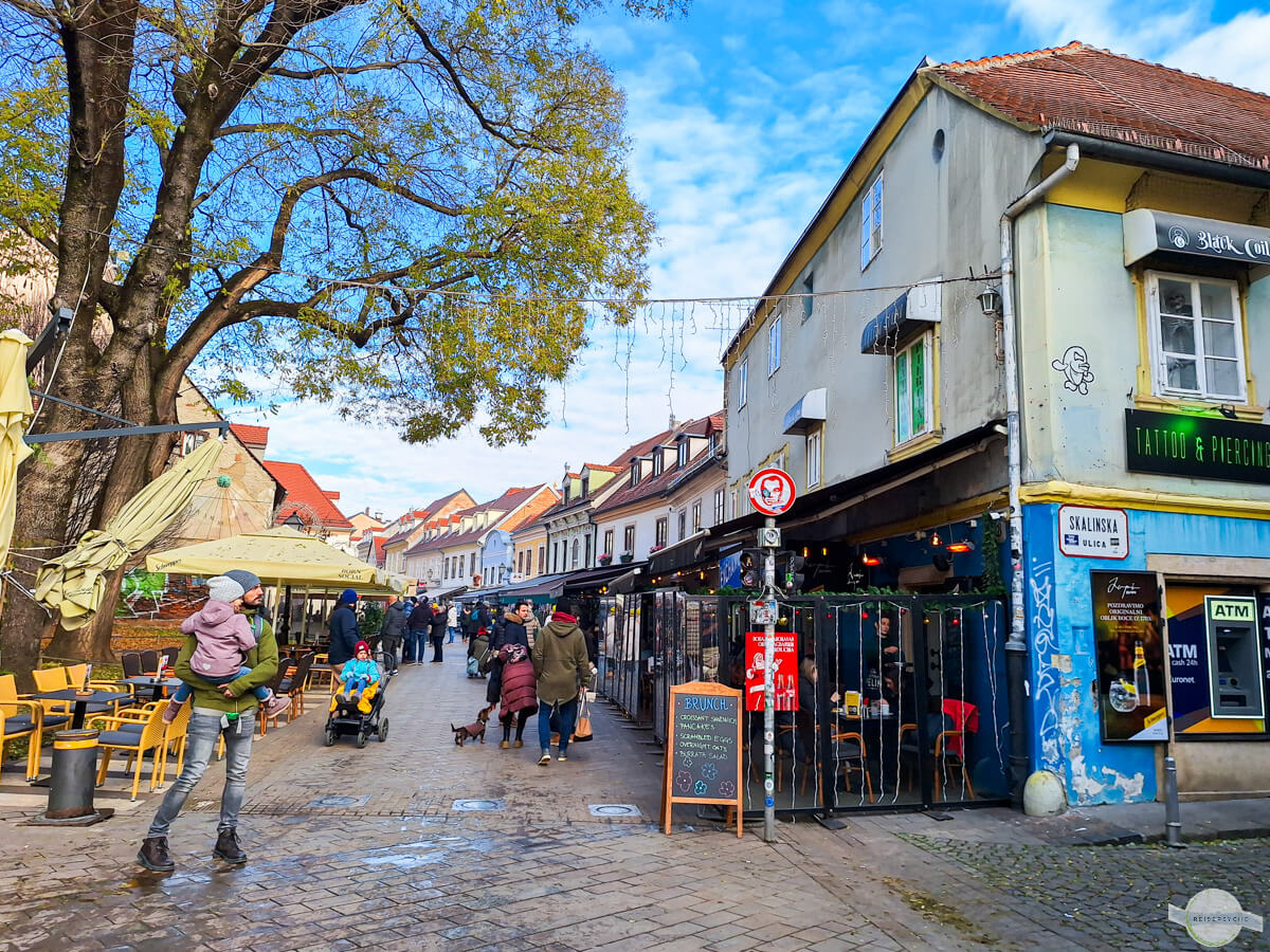 Tkalčićeva in Zagreb im Winter
