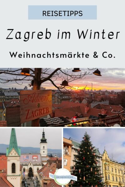Zagreb im Winter Pin