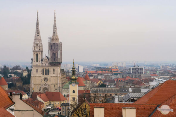 Ausblicke über die Oberstadt Zagreb
