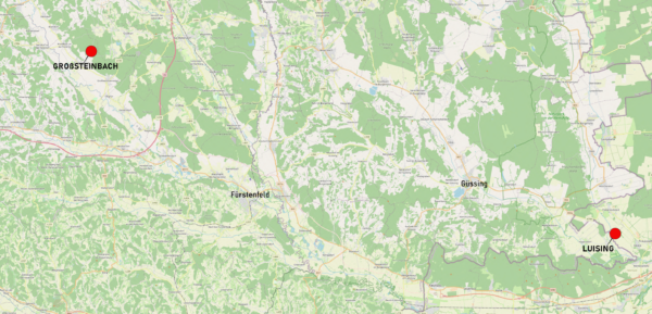 Karte, wo die Schachblume in Österreich wächst