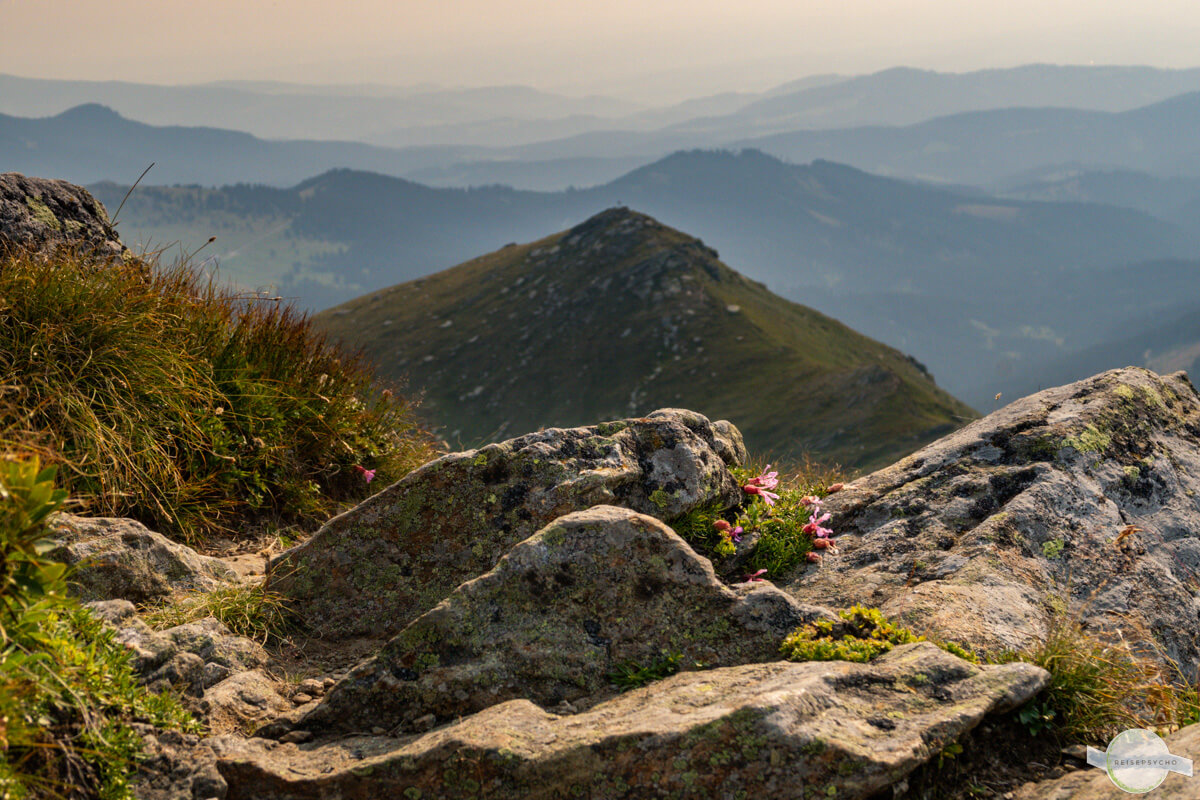 Ausblick auf die Berge der Koralpe