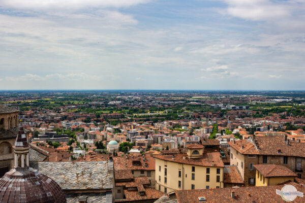 Ausblick in den Süden von Bergamo