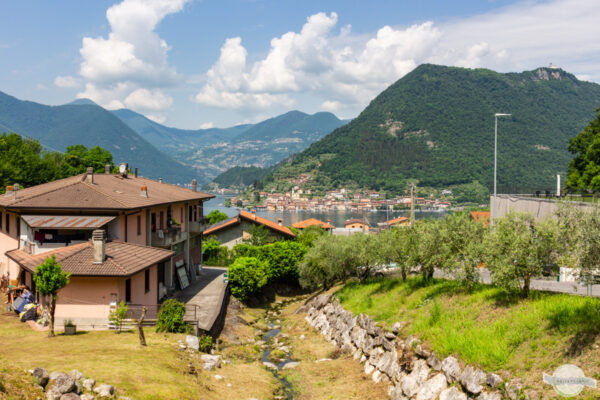 Ausblick über Sulzano bis zur Monte Isola