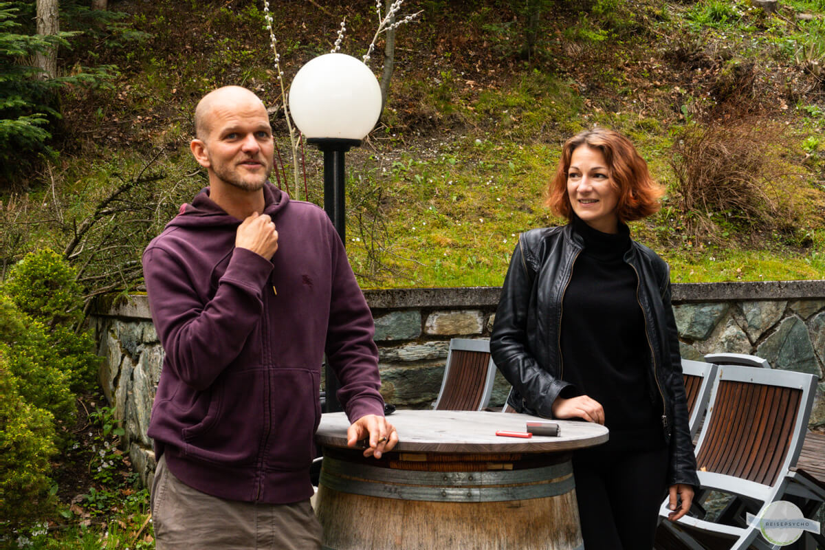 Christoph Zimper mit Maria Radutu im Künstlergespräch