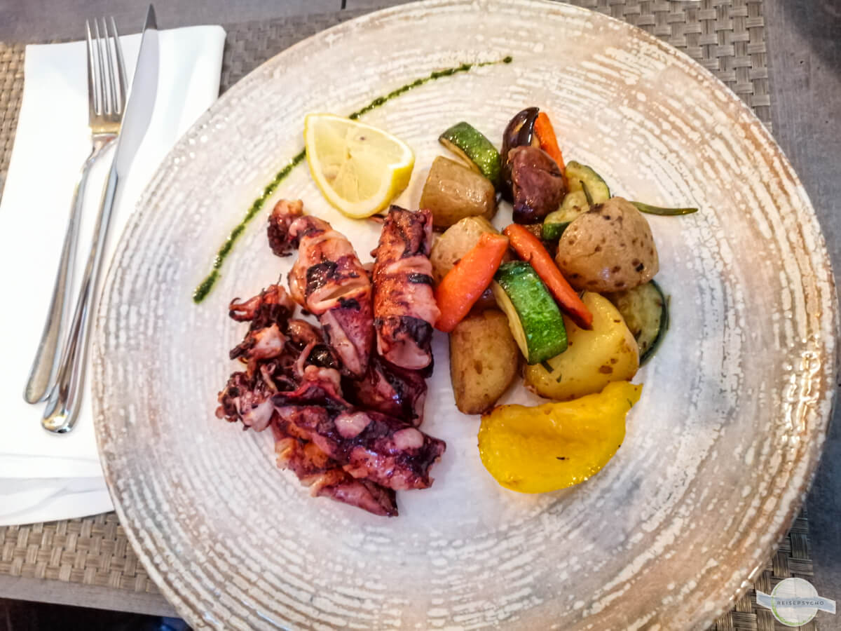 Gegrillte Calamari - glutenfrei essen in Baden bei Wien