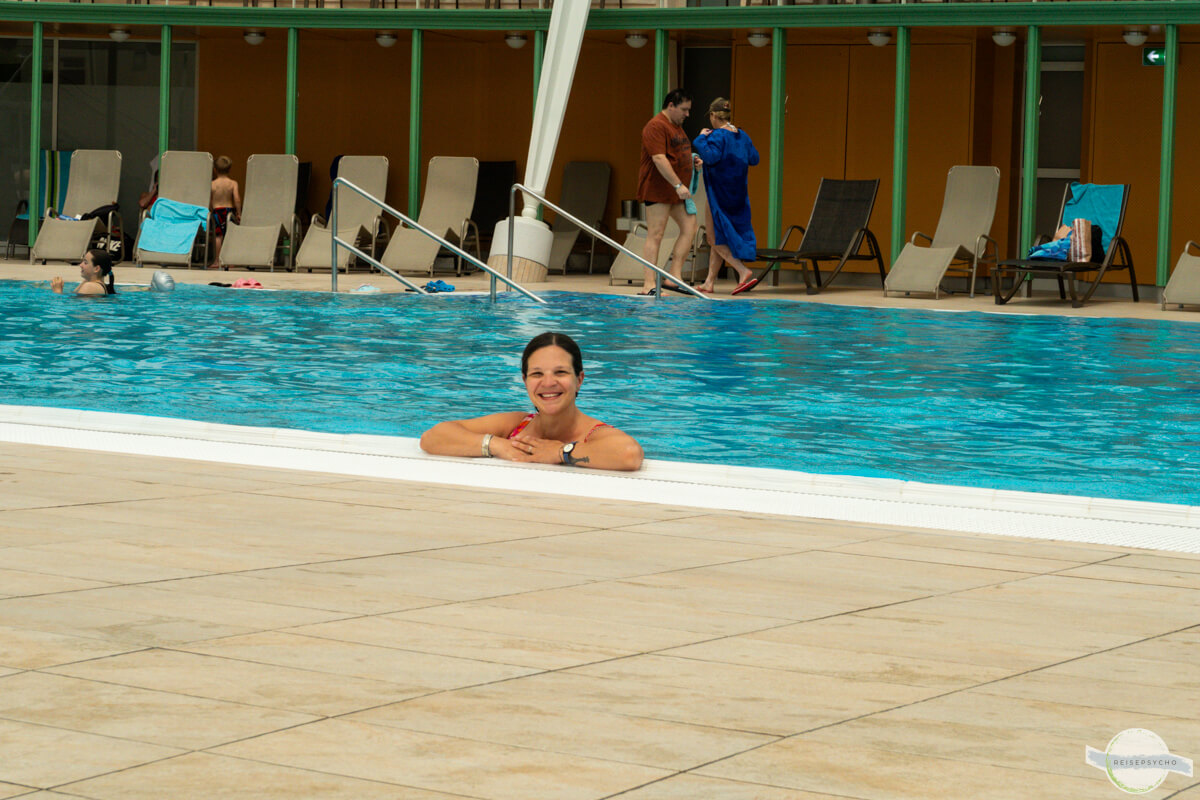 Schwanger in der Römertherme in Baden bei Wien