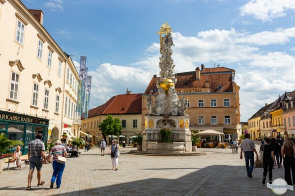 Der Hauptplatz von Baden bei Wien