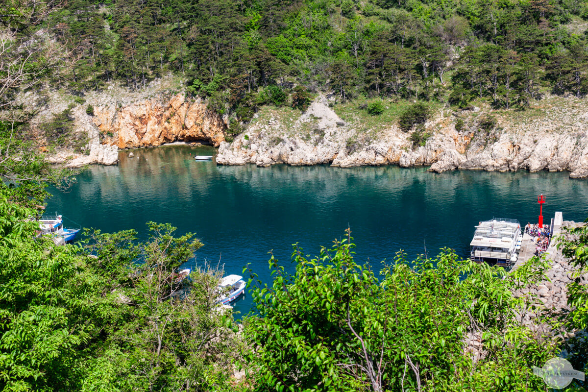 Blick auf den Hafen von Vrbnik