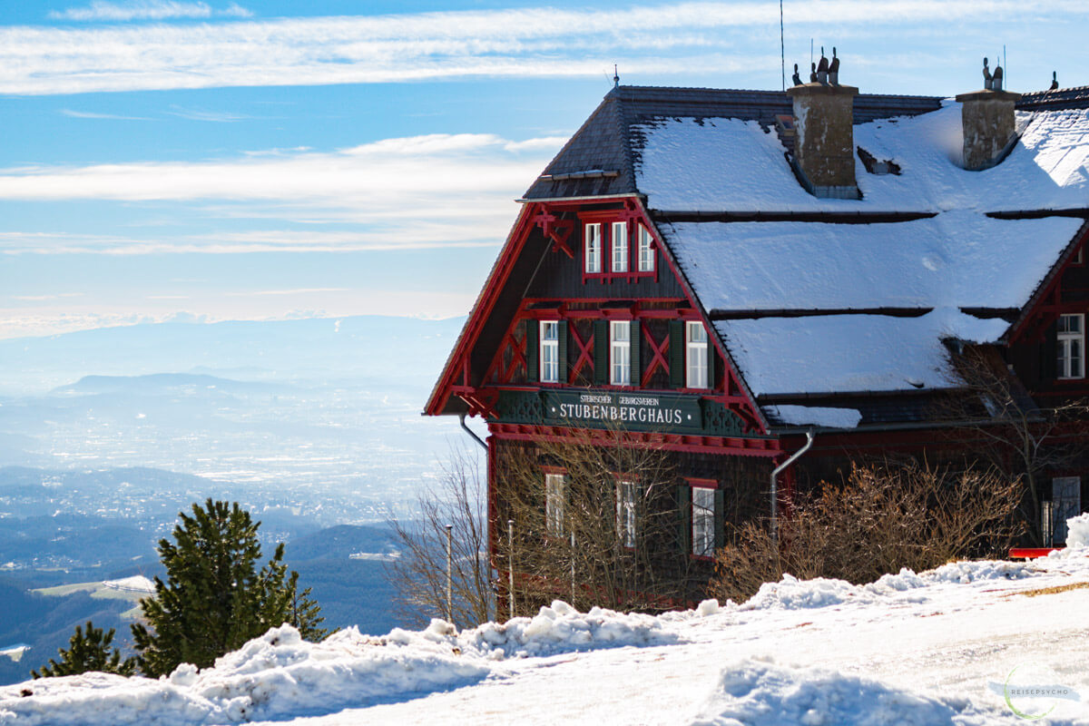 Stubenberghaus am Schöckl im Schnee
