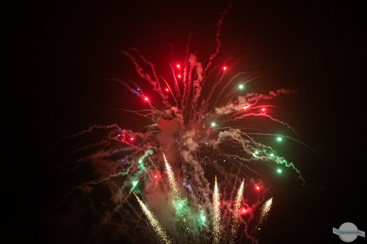 Feuerwerk zu Silvester in Triest