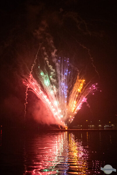 Feuerwerk in Triest zu Silvester