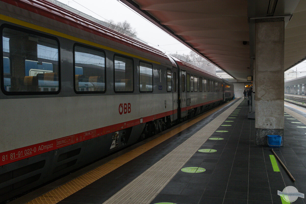 Zug von und nach Triest der ÖBB