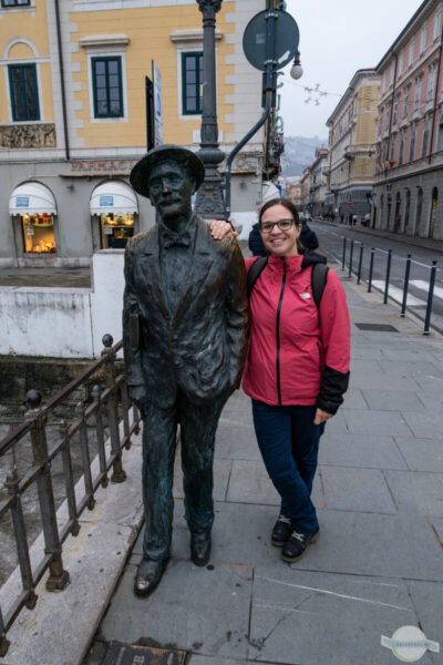 Angelehnt an die James Joyce Statue in Triest