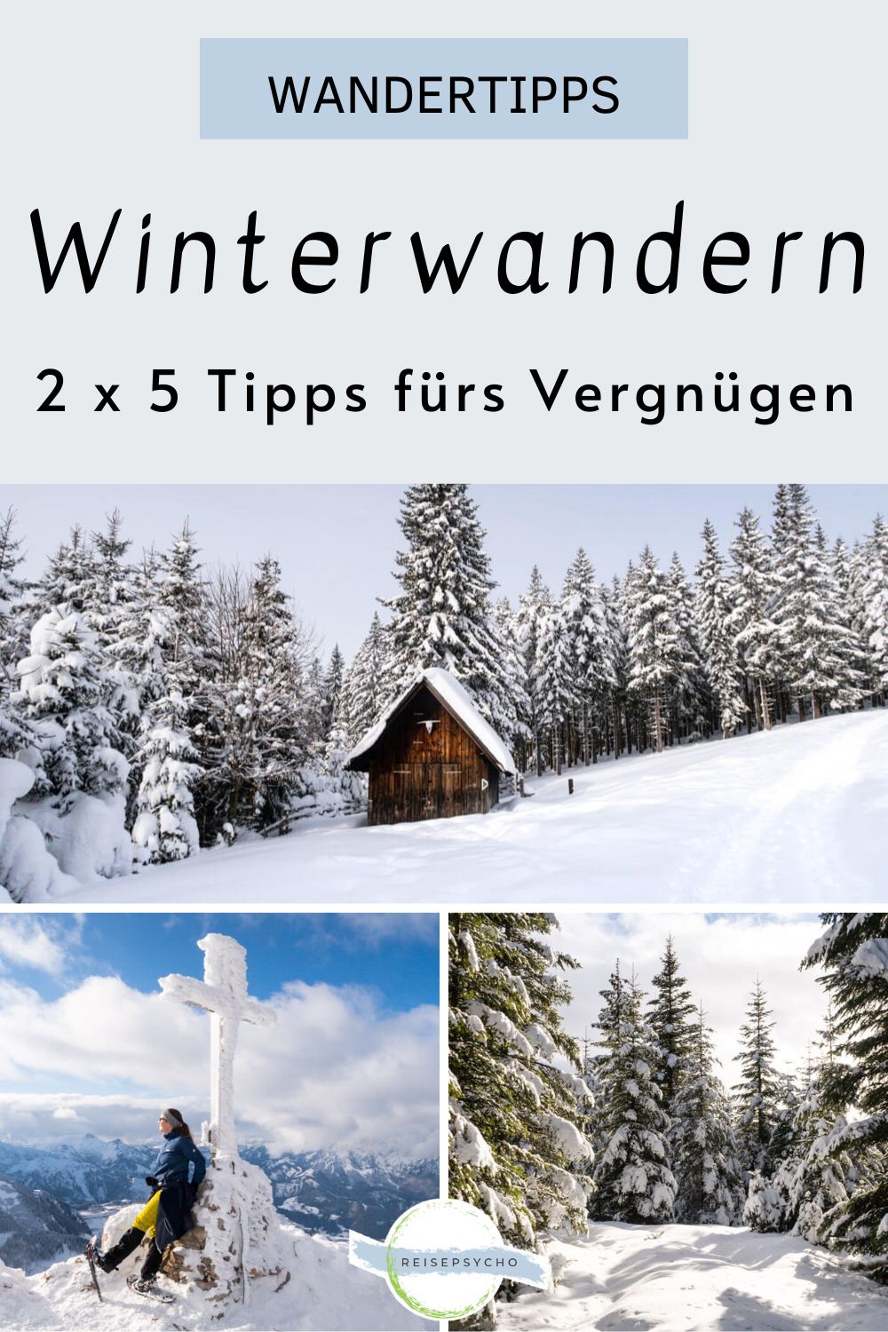 Wandern im Winter Pin