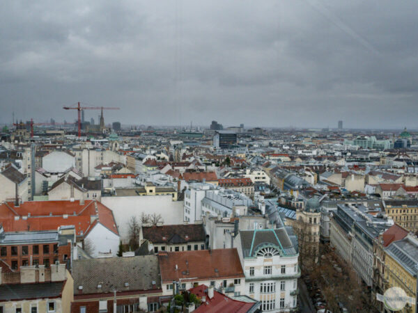 Ausblick vom Haus des Meeres über die Stadt Wien