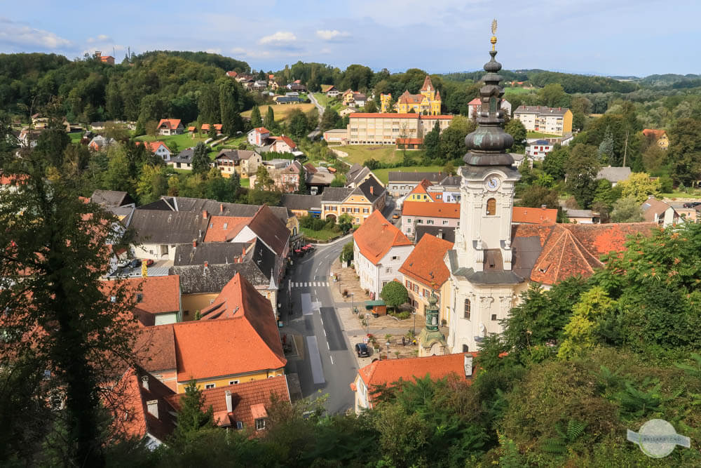 Ausblick auf Ehrenhausen an der Weinstraße