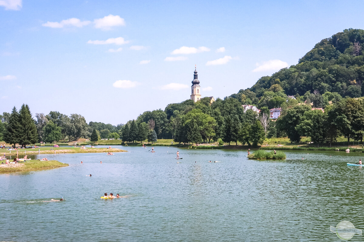 Badesee Wildon im Sommer