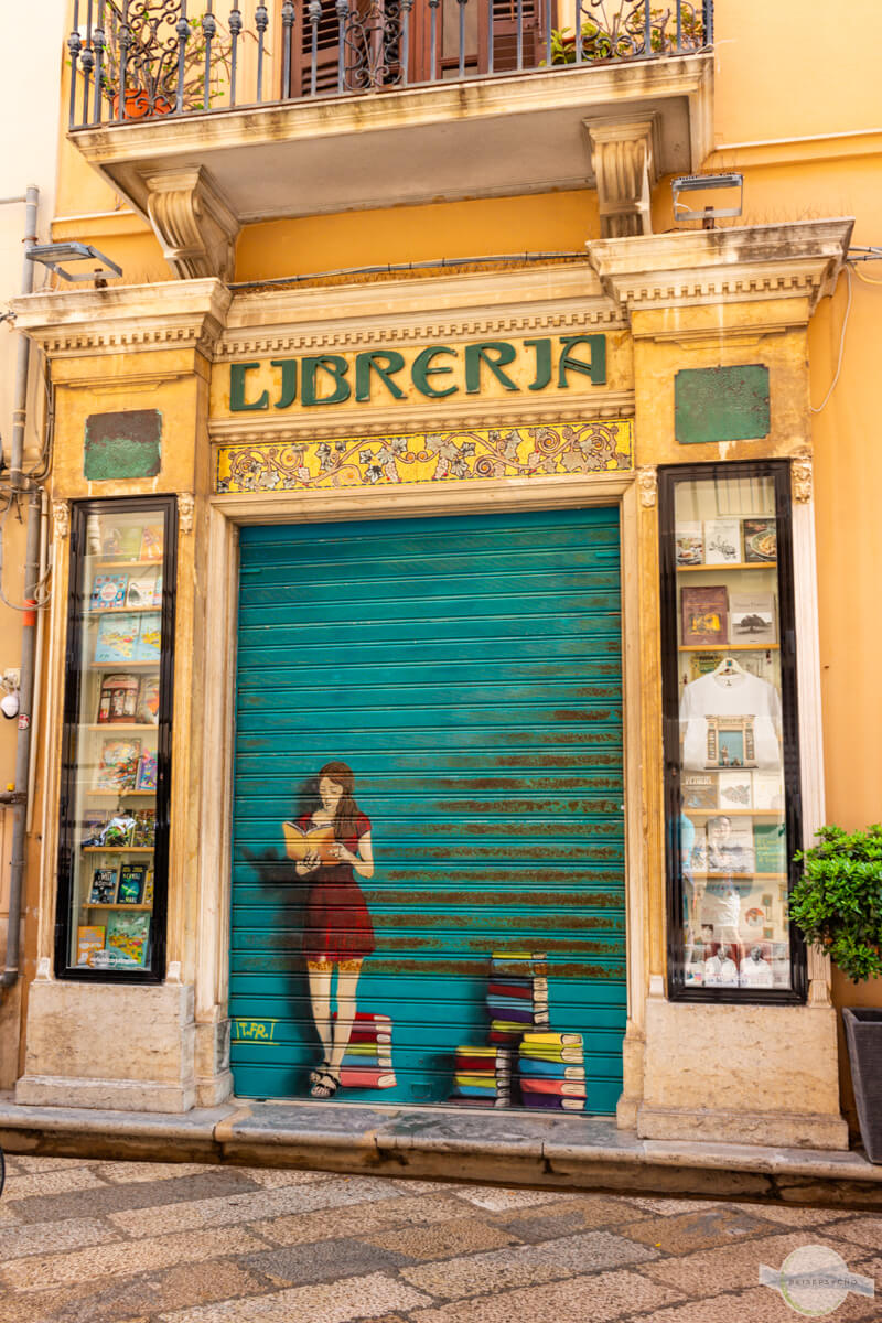 Libreria Street Art Trapani Westküste Sizilien