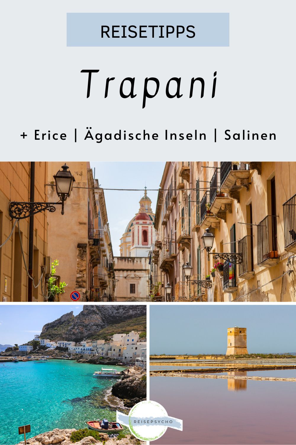 Pin Trapani Sizilien Erice Salinen Favignana Levanzo