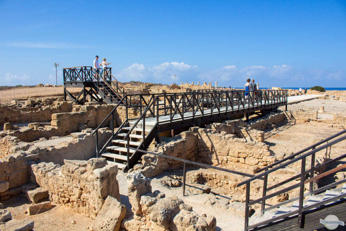 Archäologischer Park Nea Paphos: Stiegen in den Ruinen