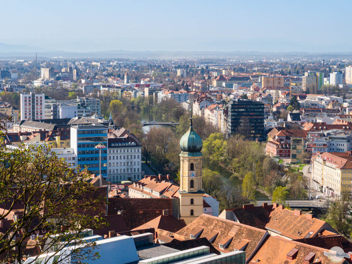 Ausblick über Graz
