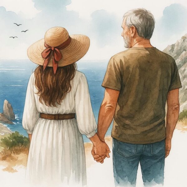 Babyboomer glücklich auf Reisen