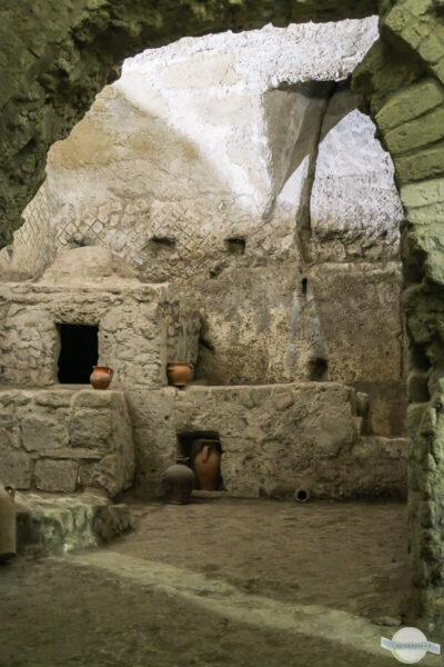 Antiker Pizzaofen in Neapels Untergrund