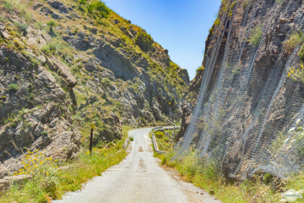 Bergstraße in Kalabrien