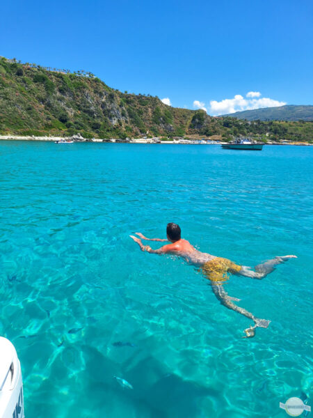 Schwimmen bei Capo Vaticano